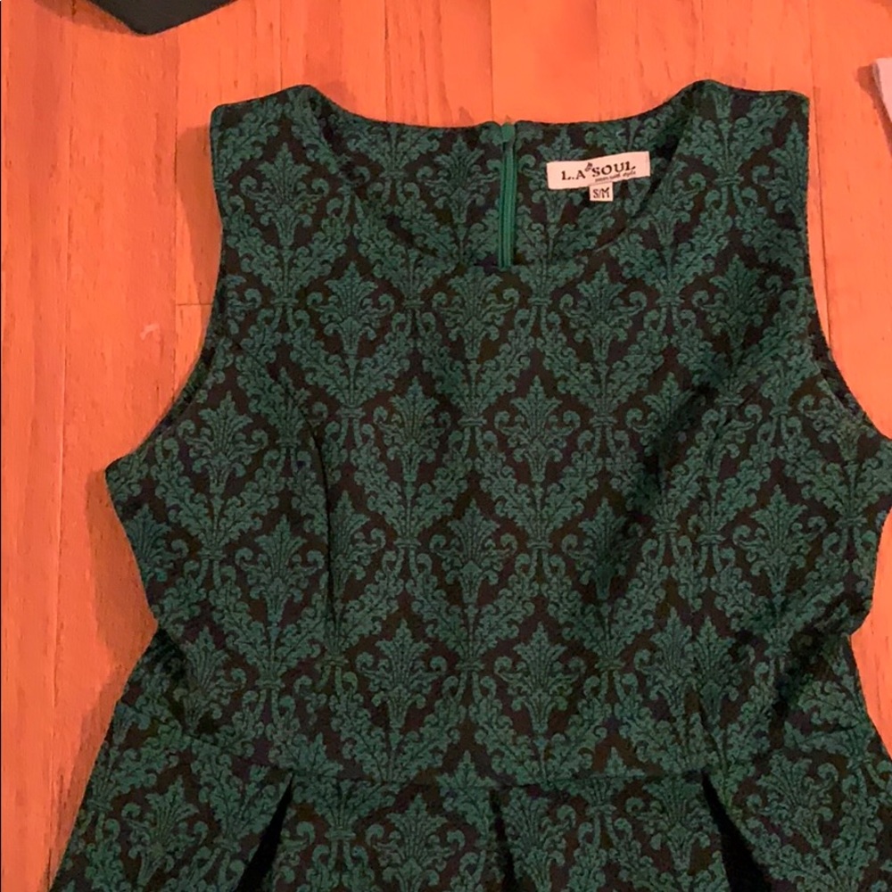 Green Damask Dress